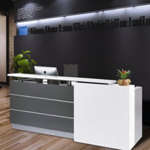Customize Artificial Stone Reception Desk