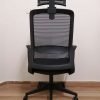 manager mesh chair with 2 hand machine fabric star