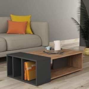 Coffee Table With Storage Shelves