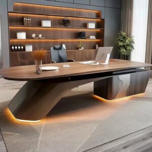 Creative Modeling Modern High Quality Office Furniture Wooden L-Shape Executive Desk CEO Boss Luxury Office Desk