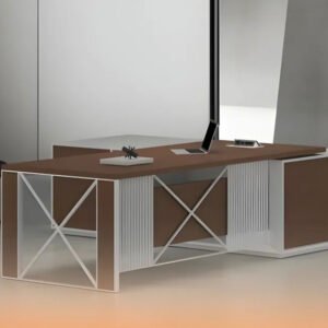 Cube Manager Desk (White Leg)