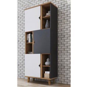 Dual Section Wooden Almirah