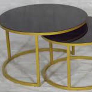 Interference Glass Matte Table