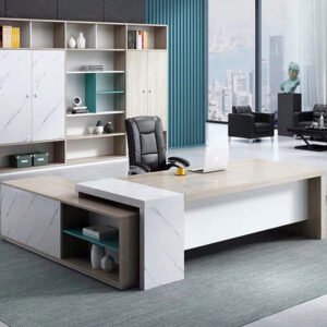 Luxury Modern Furniture L Shaped Wooden Panel Office Furniture Executive Desk Sets
