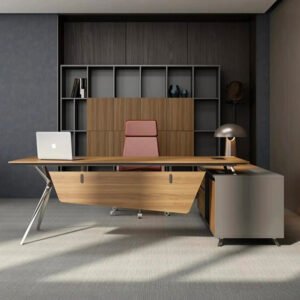 Modern Director Office Table Cheap I Shape Wooden Ceo boss Luxury Office Furniture l Shape Executive Desk