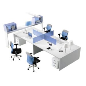 Modern Office Furniture Cubicle 4 Person Modular Workstation Desk