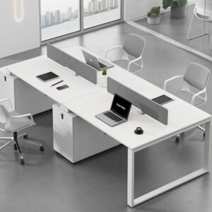 Modern Office Furniture Cubicle 4 Person Modular Workstation Desk
